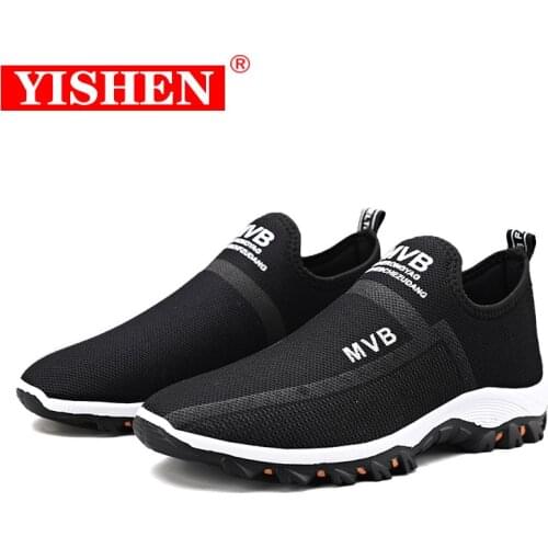 YISHEN Men Running Shoes Comfortable Breathable Lightweight Men Sneaker Casual Anti-skid Wear-resistant Jogging Men Sport Shoes