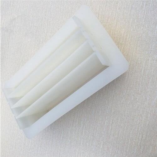 Rendering Soap Silicone Mold with Clapboard White Rectangular Mould for DIY Handmade Soap Molds