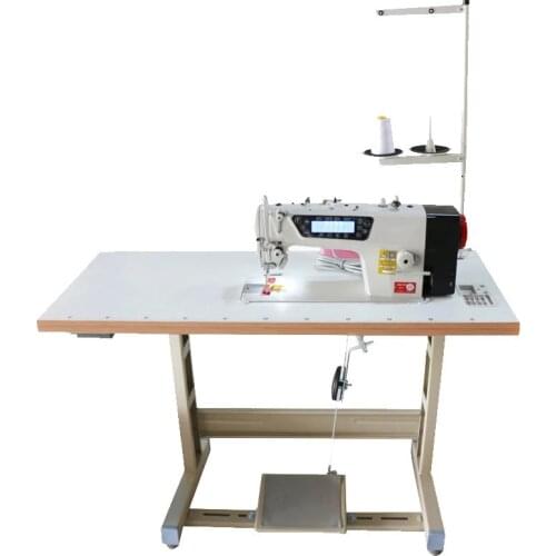 Computer direct drive flat sewing machine automatic high speed industrial sewing machine with table