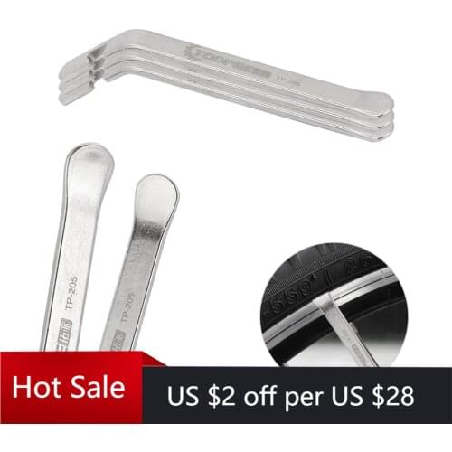 TOOPRE 3pcs/set Cycling Tire Lever Pry Up Tool MTB Road Bicycle Metal Pry Bar Stainless Steel Bike Wheel Remover Repair Tools
