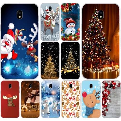 33AS Christmas and New Year Soft Silicone Tpu Cover phone Case for Samsung Galaxy J2 J3 J4 J5 J6 J7 Prime 2016 2017 Plus 2018