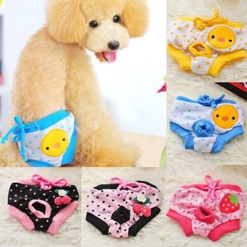 Cute Dog Physiological Pants Diaper Sanitary Pet Dog Shorts Underwear Briefs S/M/L
