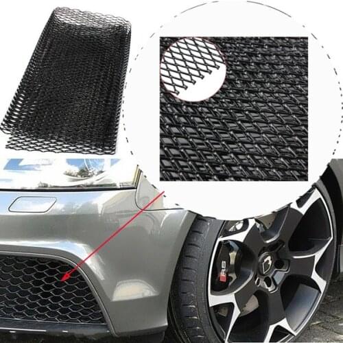 100x33cm Universal Car Spoiler Bumper Hood Vent Racing Grill Nets Vehicle Body Styling Air Intake Racing Honeycomb Meshed Grille