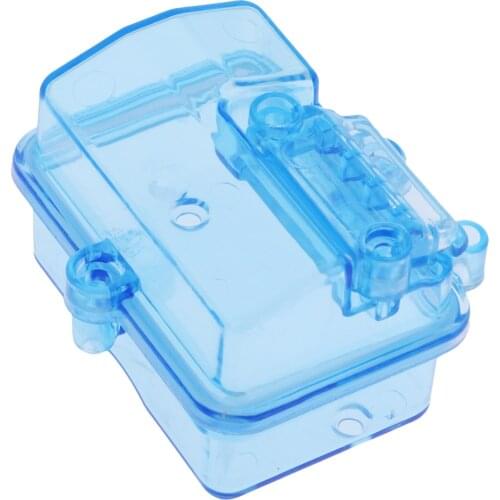 Waterproof Receiver Box for HQ727 Traxxas Slash 4x4 Short Course Truck Parts Transparent Blue