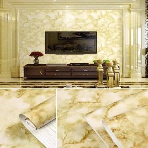 Waterproof Oil-proof Decorative Film PVC Self adhesive Wall pap Furniture Renovation Stickers Kitchen Cabinet Bathroom Wallpaper