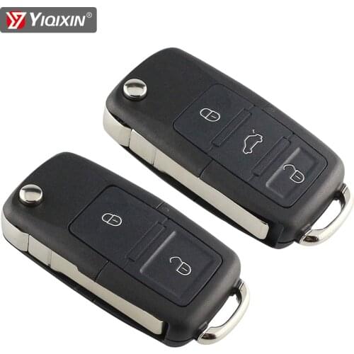 YIQIXIN 2/3 Buttons Remote Key Fob Shell For Volkswagen Vw Jetta Golf 4 5 6 Passat Beetle Skoda Seat Polo B5 Mk6 Tiguan CC