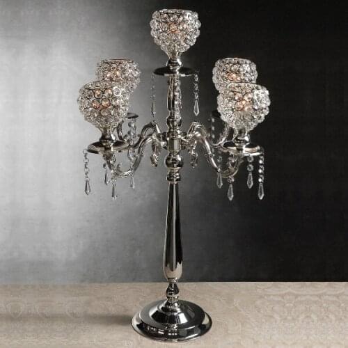 YYFIRE Decorative Silver Candlesticks