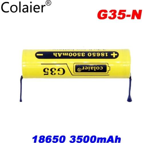 1PCS Colaier 18650 3500mAh G35-N 3.7V Li-Ion Rechargeable Battery 20A Lithium Battery High Drain For Flashinglight +DIY Nickel