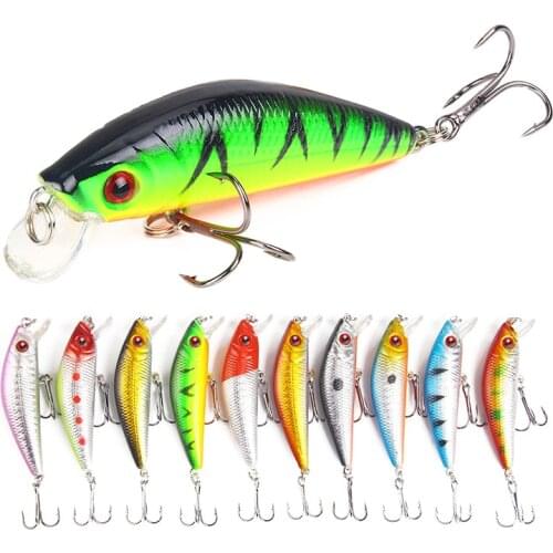 1 Pcs Minnow Fishing Lure 70mm 8g 3D Eyes CrankFish Bait Wobbler Artificial Plastic Hard Bait Fishing Tackle