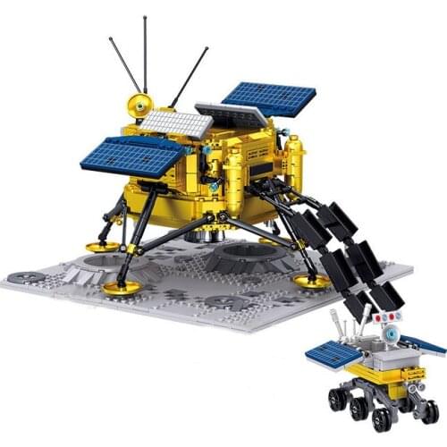 1148Pcs Educational Building Blocks Toys For Kids 6 Years DIY Birthday Holiday Present 0241 Chang'e-4 Probe Model Small Bricks