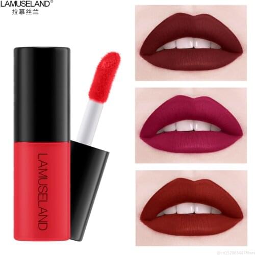 12 Colors Liquid Matte Lipstick Waterproof Red Lip Makeup Tattoo Long Lasting Lip Gloss Lip Tint Professional Cosmetic TSLM1