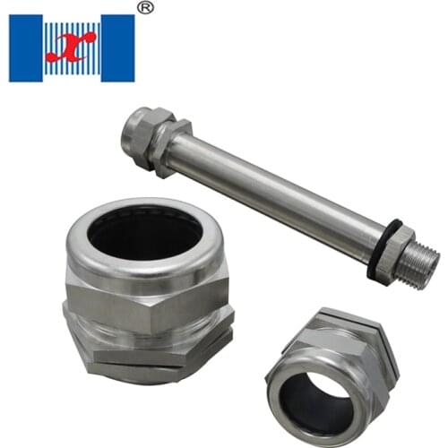 17 PCS/lot Stainless Steel Cable Gland SS 304 M16 4-8mm Cord Grip Waterproof Wire Connector