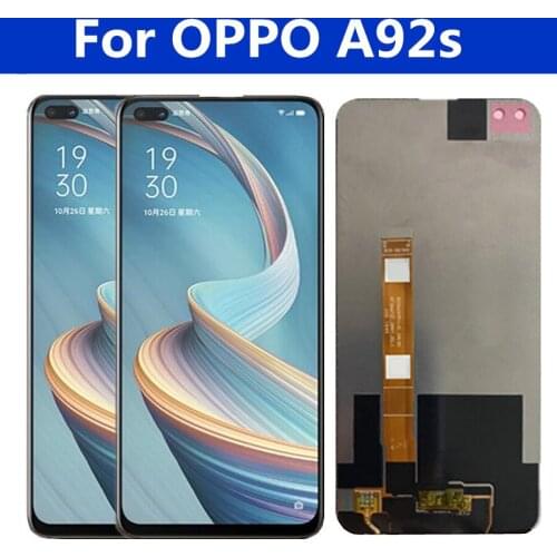 6.57" For OPPO A92S LCD Display Touch Screen Digitizer Panel Glass Assembly For oppo a92s lcd PDMK00 Screen