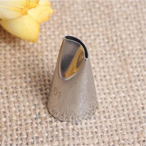 #61 Cake Cream Decoration Tips Piping Nozzle Stainless Steel Pastry Nozzle Cake Piping Tools Create Pinecone Freesia Small Size