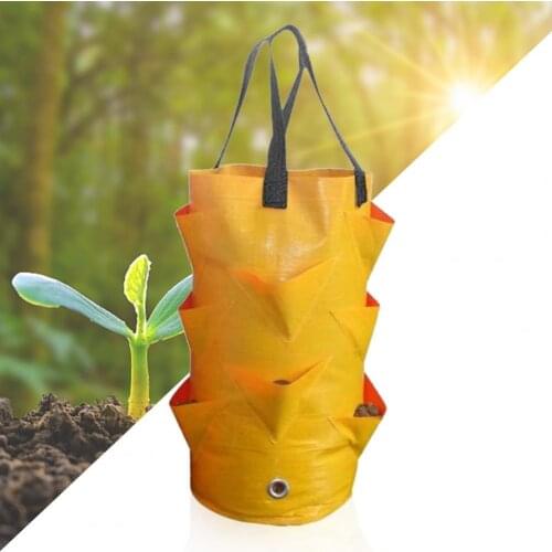 80%HOTGarden Hanging Bag Removable Large Capacity Solid Color Potato Bag PE Planting Bag for Terrace