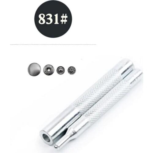 831# Snap Button Leather Craft Tools Hole Punch Rivet Button Setter Die Base Working Tool Kit DIY Punching Holes 831