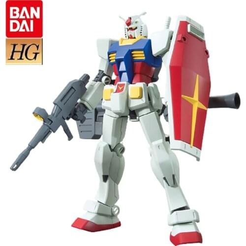 Bandai Gundam Anime Action Figures Assembly Model HGUC 191 1/144 RX-78-2 Newborn Originator Gundam Assembled Number One Player