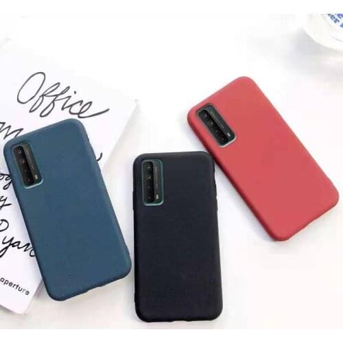 Huawei Y7A 2020 Case Luxury Candy Color Matte Phone Case For Huawei P Smart 2021 bumper Soft HuaweiY7A Y 7A Y7 A 6.67" Cover