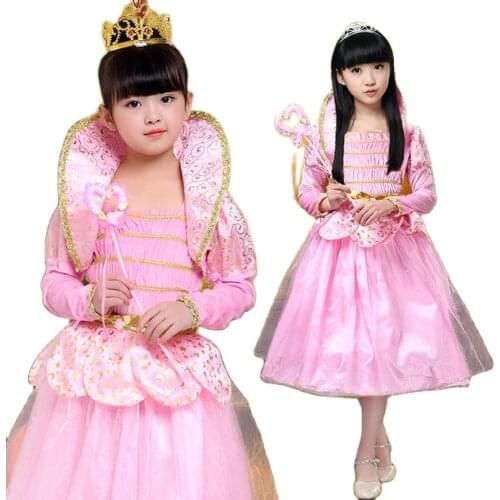 Halloween costumes childrens Balala magic fairy cosplay show snow white skirt lotus fairy costumes