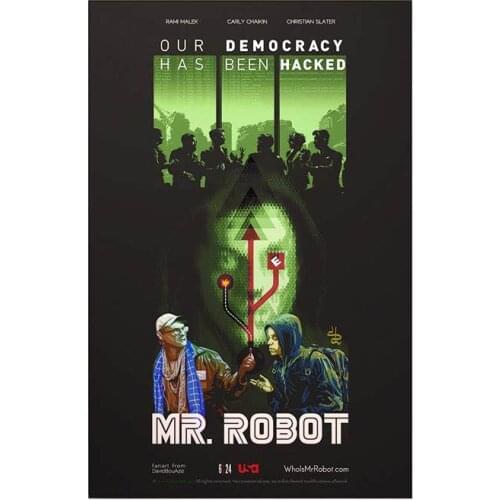 Lot style Choose Mr. Robot TV Art print Silk poster Home Wall Decor