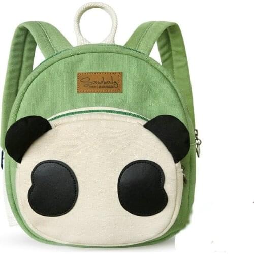 Fashion Childrens Backpack Cartoon Canvas Animal Kindergarten School Bag Boy Girl Cute Small Backpack