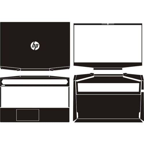 KH Carbon fiber Laptop Sticker Skin Decal Cover Protector for HP Pavilion Gaming Laptop 15-dk1082nr 15-DK0139TX 15.6-inch