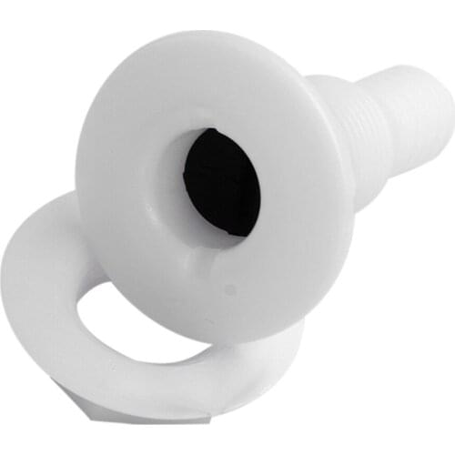 Nylon Barbed Standard Length 3/4" Straight Thru-Hull Connector