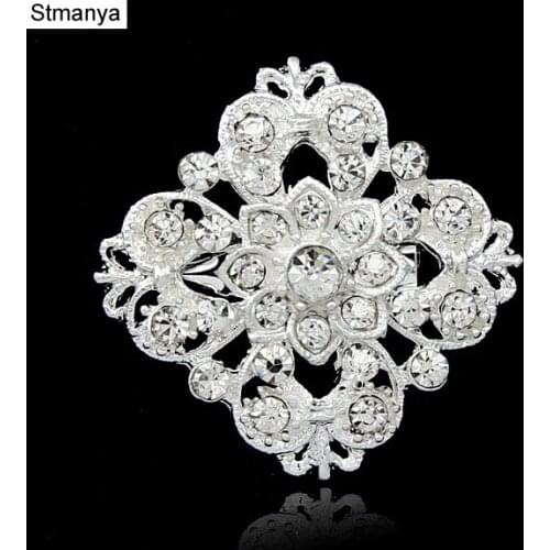 New Mixed Crystal Rhinestone Brooches For Women Small Flower Brooch Pins DIY Wedding Decoration Accessories Brooch Jewelry H1181
