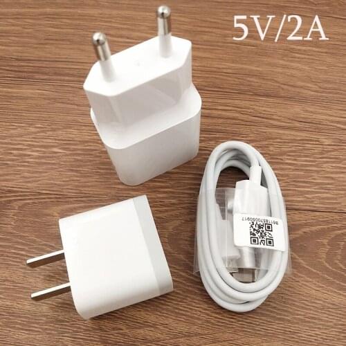 Original Xiaomi EU/US/UK Charger Adapter 5V 2A Micro USB Data Cable Travel Charge Adapter For Mi S2 A2 Lite Redmi 9A 7 7A 6 4A 5