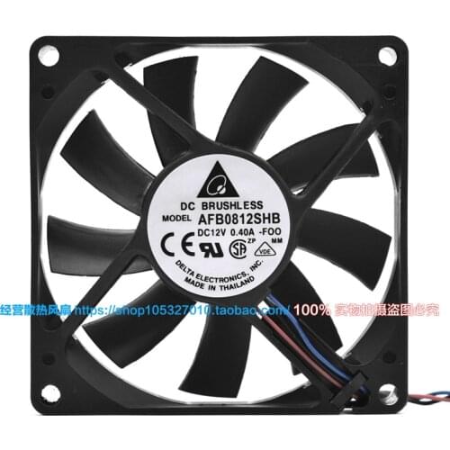 New original AFB0812SHB 8CM 8015 12V 0.4A double Ball large Air Volume Ultra-thin chassis Power supply cooling Fan
