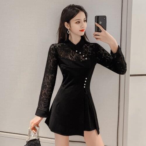 The autumn of 2020 the new suit two-piece ms temperament show thin