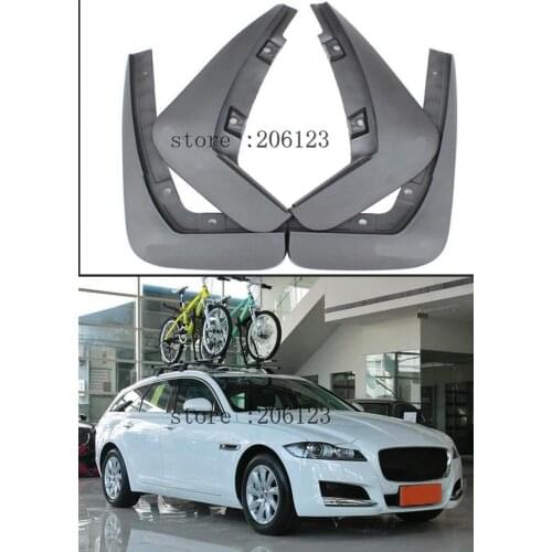 Front + Rear Mud Flaps Splash Guards fit For Jaguar XF 2010 2011 2012 2013 2014 2015 mudguard 4pcs / Set
