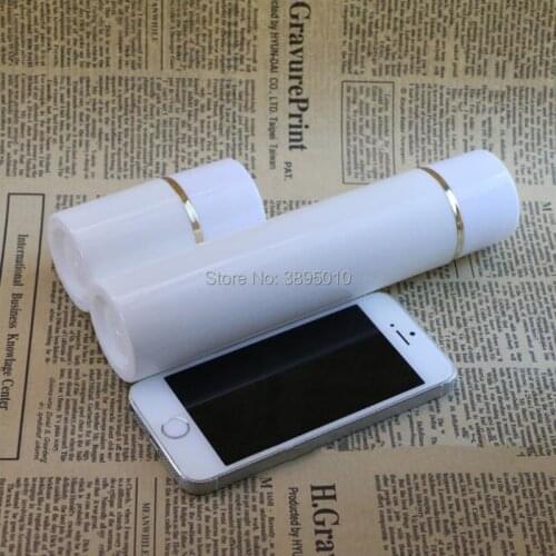 Golden edge White cap Airless Pump Bottle Plastic Airless Bottles Vacuum cosmetic Lotion Containers F522