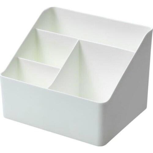 Plastic Desktop Sundries Storage Makeup Organizer Cosmetic Makeup Brush Storage Case Home Office Bathroom Storage Box