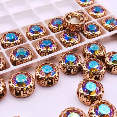 Apparel Supplies Sewing Button Garment fabrics charms Button jewelry glass crystals for needlework accessories decoration