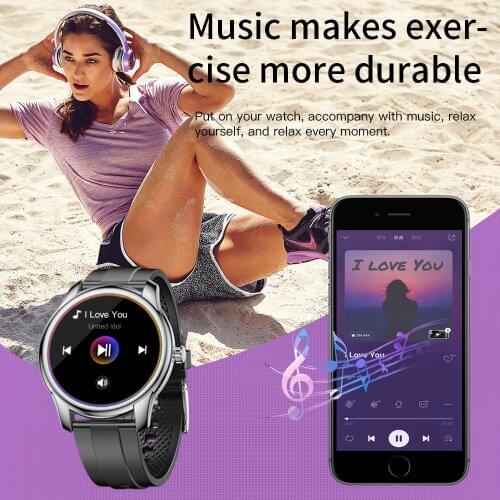 2021 New Men Women Music Smartwatch Heart Rate Blood Pressure Sleep Health Monitor Activity Tracker Smart Watch For IOS Android