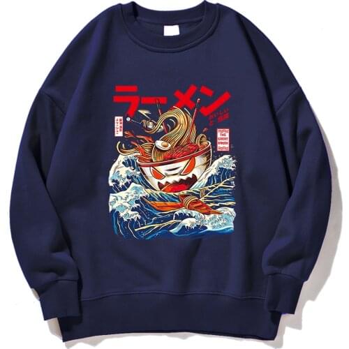 Japan Street Food Sweatshirts Male Delicious Ramen Pattern Clothing Tracksuits Vintage Funny Sweatshirt High Quality Tracksuit