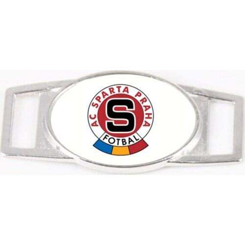 AC Sparta Praha Football Jewelry Shoelace Charms for Sneakers Shoelaces Paracord Bracelets Decoration Dropshipping