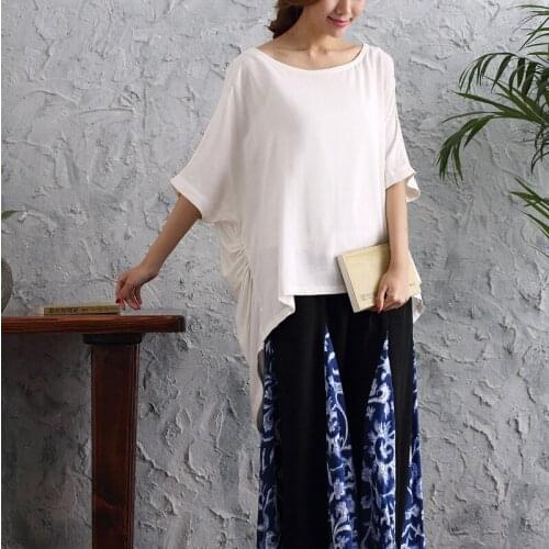 Women Yoga Shirt Cotton Linen Loose Quickly Dry Sweatshirt Jogger Exercise Running Workout Gym Casual Athletic Shirt Sportswear