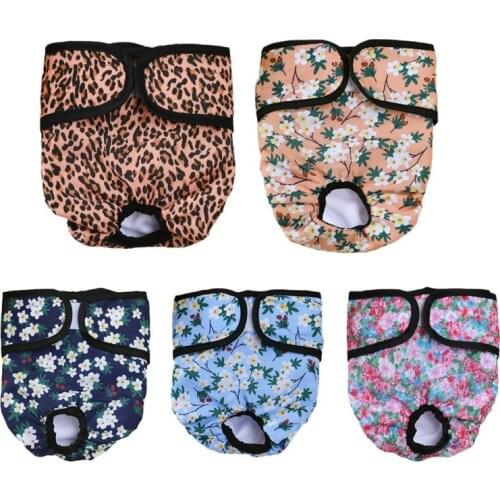 Female Dog Diaper Physiological Pants For Puppy Dogs Sanitary Washable Male Girls Dogs Soft Panties Shorts Underwear Briefs