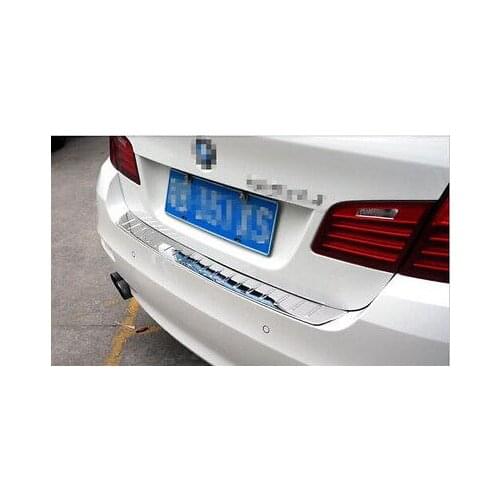 Inner Rear Bumper Protector Sill Plate Cover 1pcs For BMW 5 Series F10 2011-2015