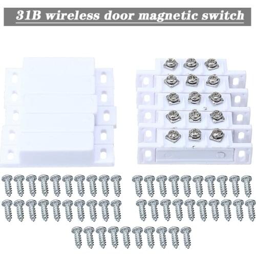 10pcs 31B Magnetic Reed Switch NC NO Combined Door Contact Sensor Wireless Security Switches