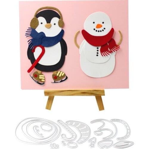 2018 Penguin Snowman Metal Cutting Dies Stencils for DIY Scrapbooking/photo album Decorative Embossing DIY Paper Cards