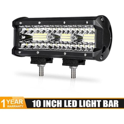 3-Row Combo beam LED Bar Offroad 10inch Spot Flood light led 12V 24V LED Light Bar for Car Truck SUV 4x4 Tractor Driving Lights