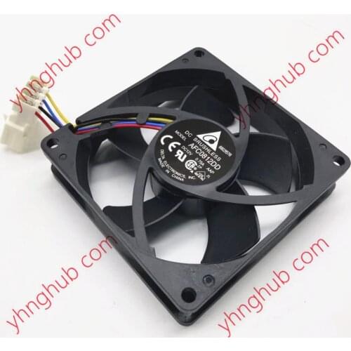 Delta Electronics AFC0812DD AAP Server Cooling Fan DC 12V 0.75A 80x80x20mm 4-Wire