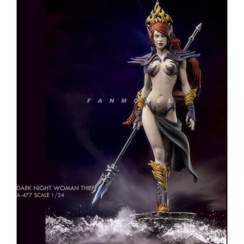 75mm 1/24 Resin model kits figure beauty colorless and self-assembled A-477