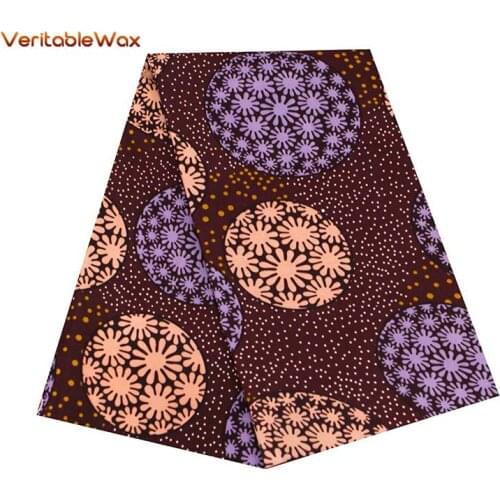 African polyester wax calico Ankara New floret coat wax high quality African fabric fabric can be used for party dresses FP6225