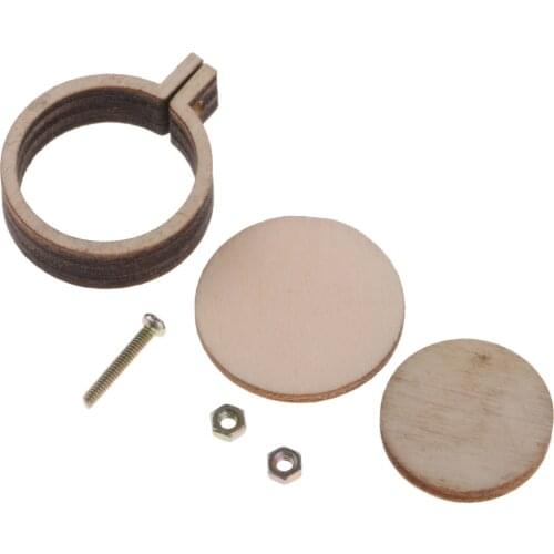 Mini Embroidery Hoops Wooden Frames for Cross Stitch, Handcraft, Sewing，Wall