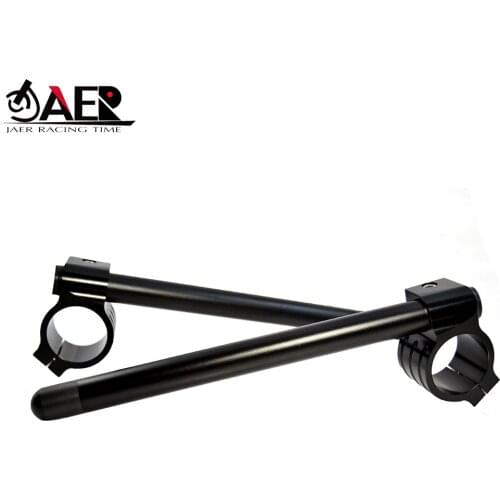 JAER Motorcycle 7/8" 46mm Clip On Adjustable Handlebar Fork Clamp for Kawasaki ZX6R ZX9R ZRX1100 ZRX1200