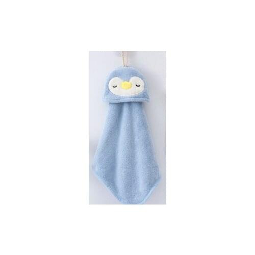 Kitchen lovely high quality material fast water absorption does not drop hair hanging multi color optional wipe hand towel J06